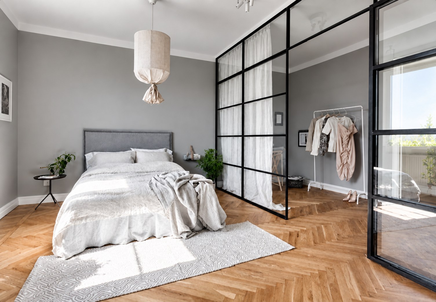 A freshly cleaned bedroom